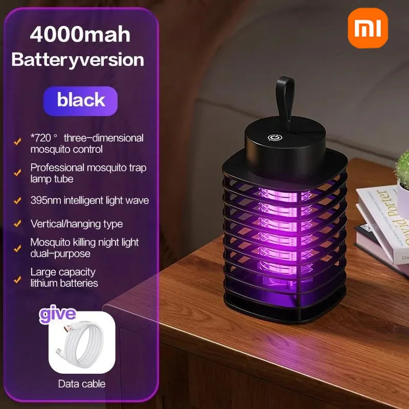 Lámpara antimosquitos Xiaomi, portátil, eléctrica, para moscas, insecticida, recargable por USB, silenciosa, para exteriores