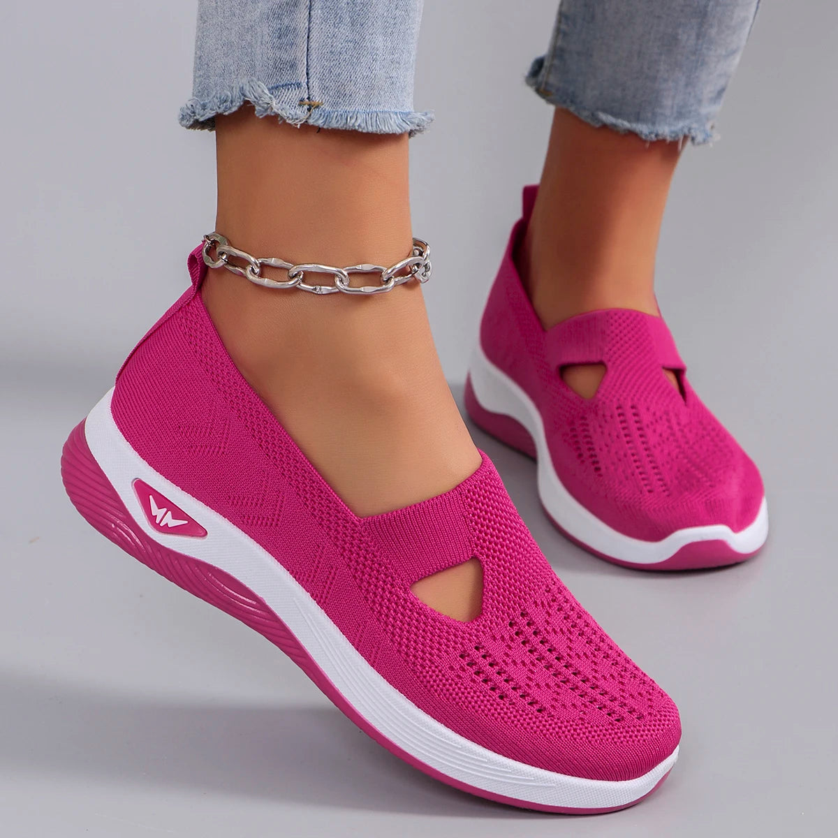 Zapatillas deportivas de primavera para mujer, modernas, transpirables, ligeras, antideslizantes, resistentes al desgaste, informales, planas.