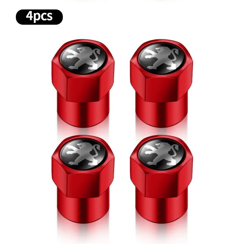 4 válvulas de vacío de acero inoxidable a prueba de explosiones para neumáticos, para Peugeot 308, 408, 508, RCZ, 208, 3008, 2008, 206, 207 y 307.