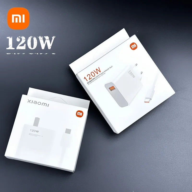 Cargador turbo original Xiaomi de 120 W, carga rápida tipo C, 6 A, adaptador de corriente, cable USB para Mi 13 Ultra, 12T Pro, 11T, RedMi Note 13