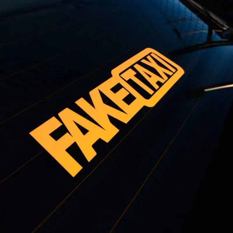 1/2 pegatinas reflectantes para coche, diseño de taxi falso, para VW Golf 4, Ford Focus 3, Toyota Auris, Seat Exeo, BMW E46, Honda.