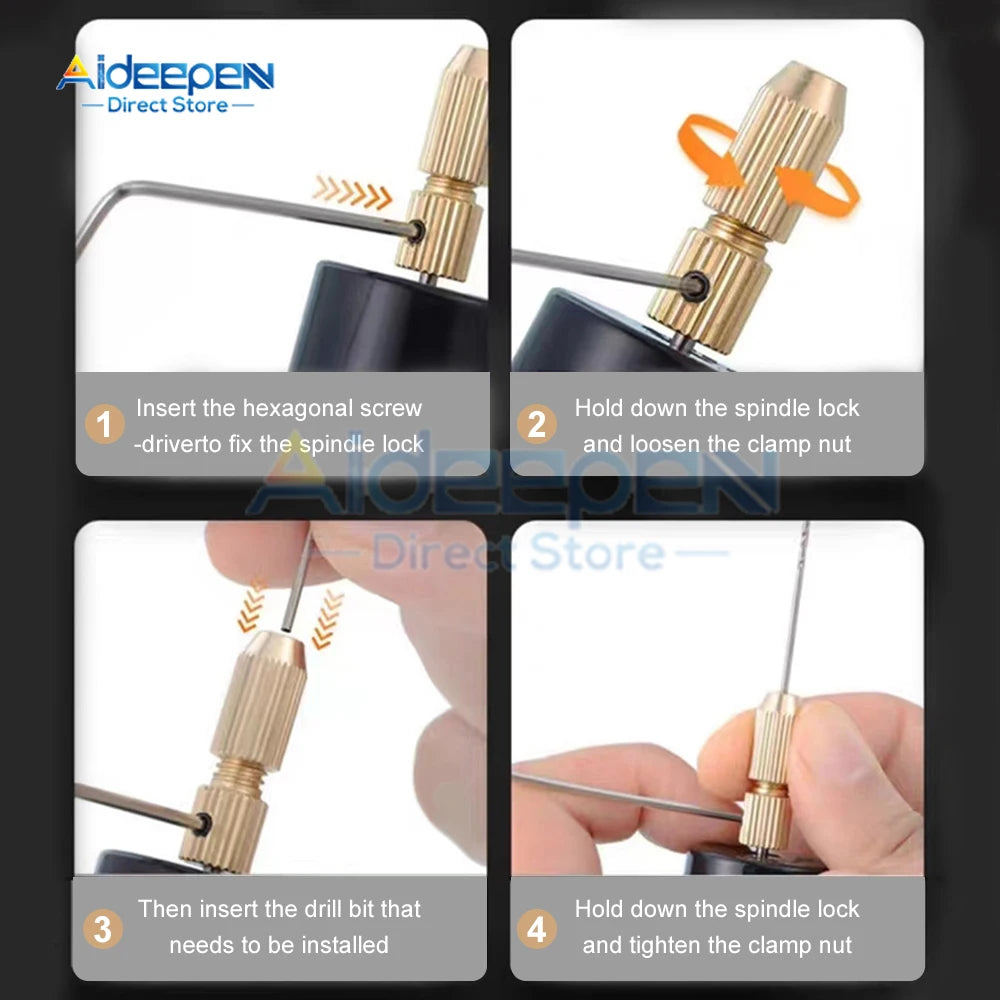 Mini taladro eléctrico de mano, bricolaje, USB, herramientas para resina epoxi, fabricación de joyas, artesanía en madera, grabado, pluma.