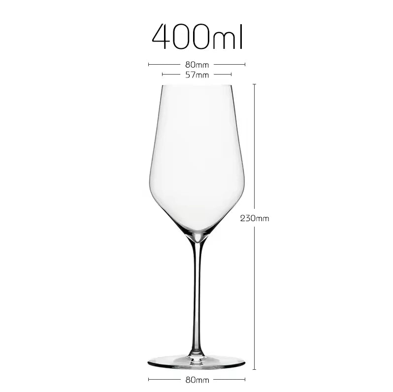 Copa de vino ligera de lujo estilo Burdeos, de estilo ultrafino, con tallos delgados, ideal para fiestas y bares.