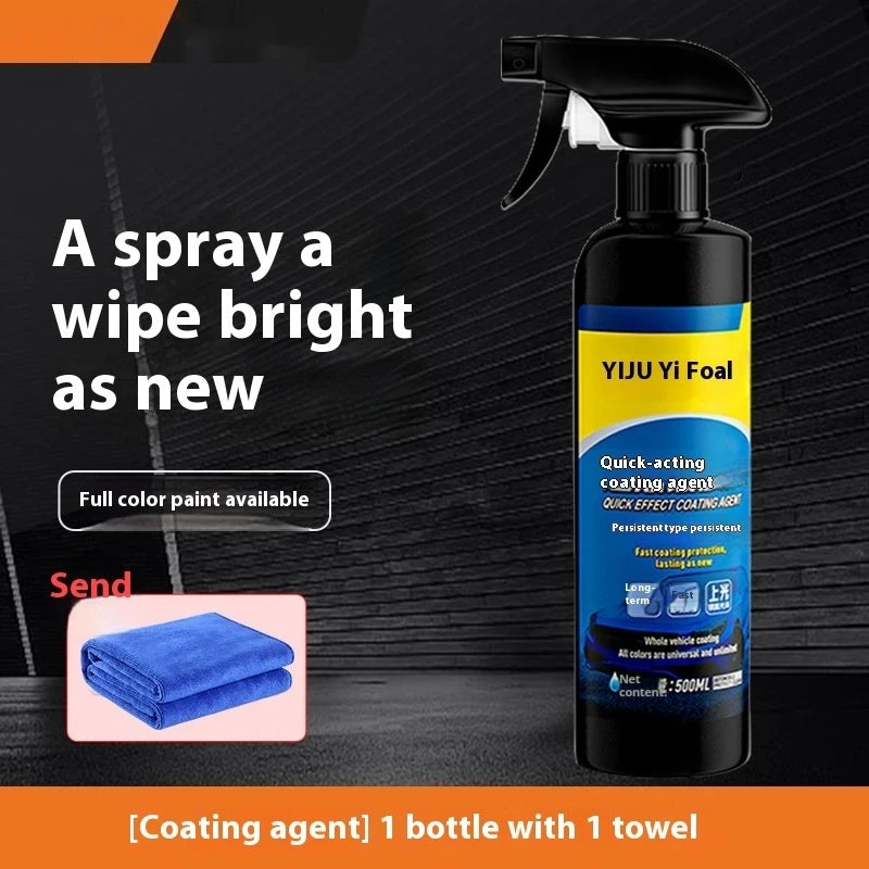 Spray de recubrimiento para autos Sopami, nanocerámica, de efecto rápido, agente de recubrimiento para autos, spray de cera para autos, spray de pulido, protección para autos