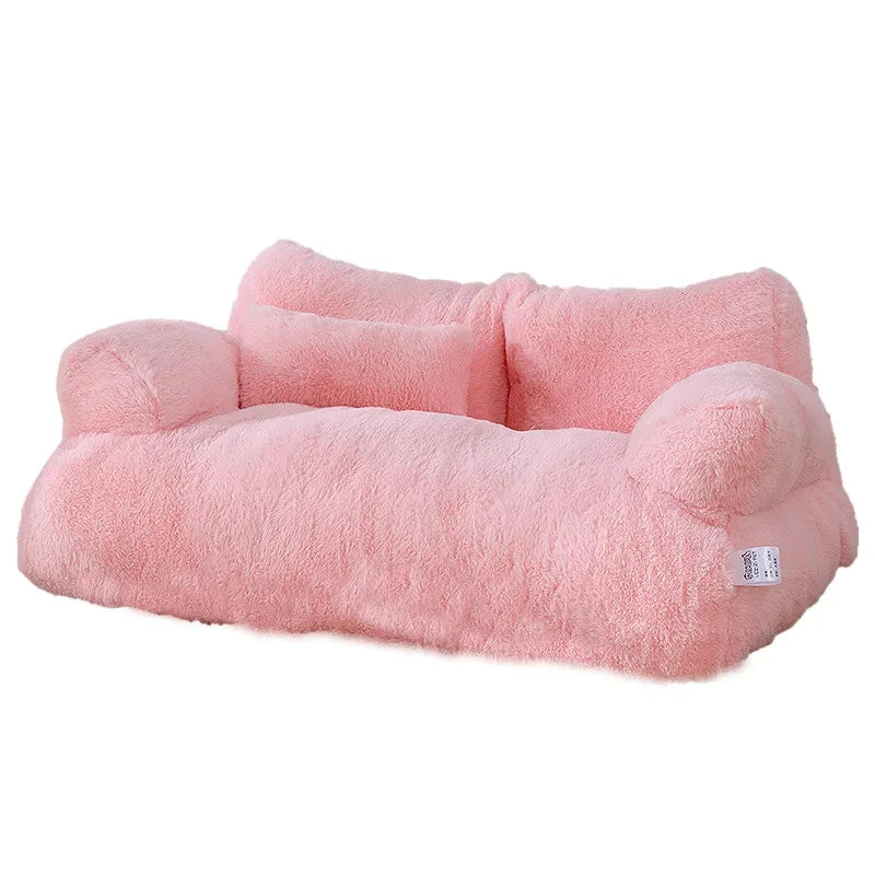Cama de lujo para gatos, sofá cálido de invierno, nido para mascotas, para perros pequeños y medianos, cómoda cama de felpa para cachorros, suministros para mascotas