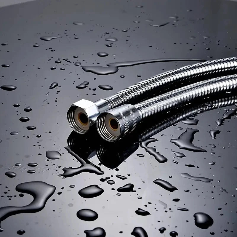 Manguera de ducha de baño de acero inoxidable, tubo flexible, cabezal de ducha, tubería de plomería para accesorios de baño