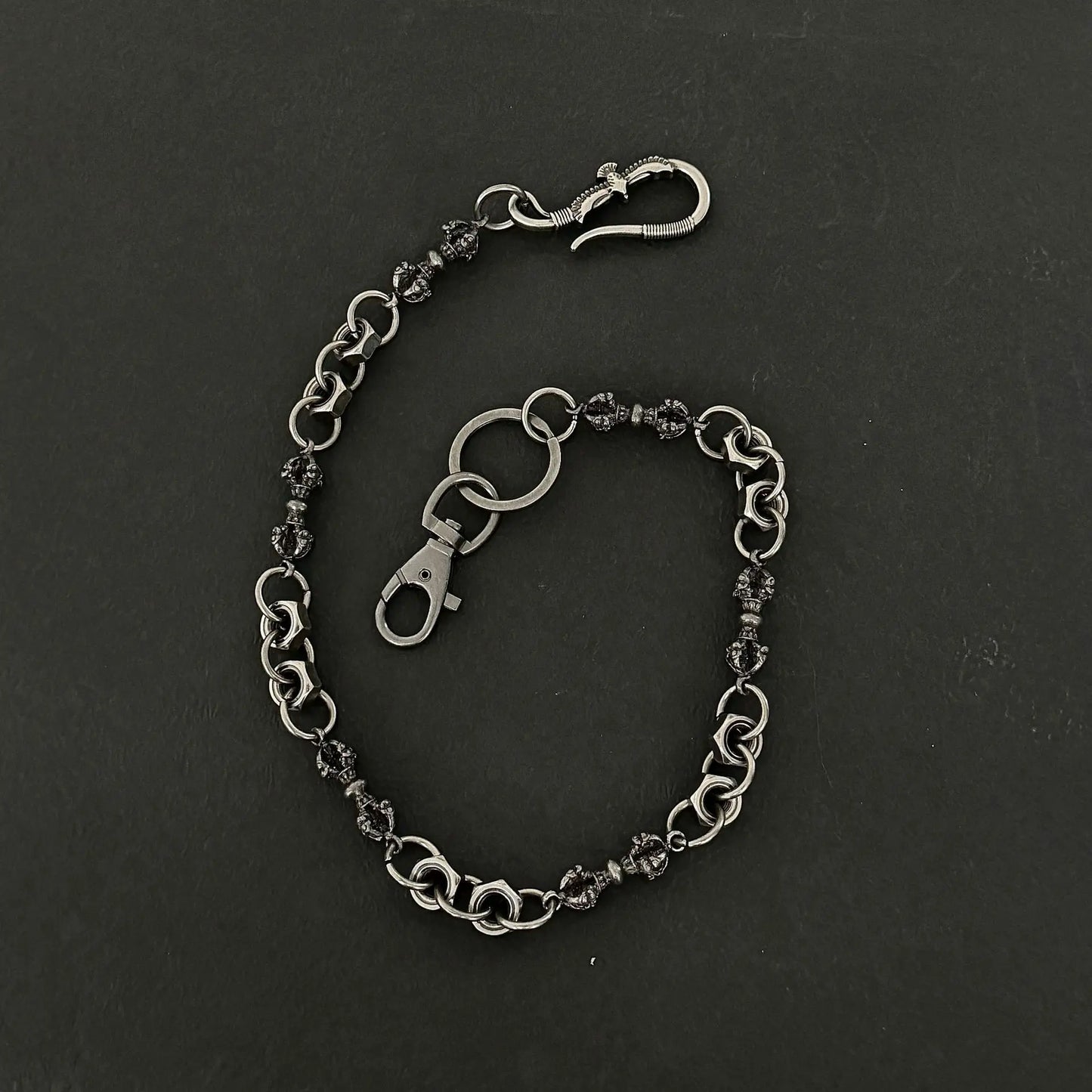 Cadenas para pantalones de hombre, cadena para pantalones, cinturón de mezclilla, cadena para billetera de motociclista, dije de águila para hombres, accesorios de hip hop, punk, gótico pesado