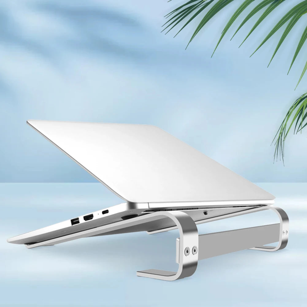 Soporte de escritorio para portátil de aleación de aluminio, ventilado, antideslizante, para MacBook, Dell y HP.
