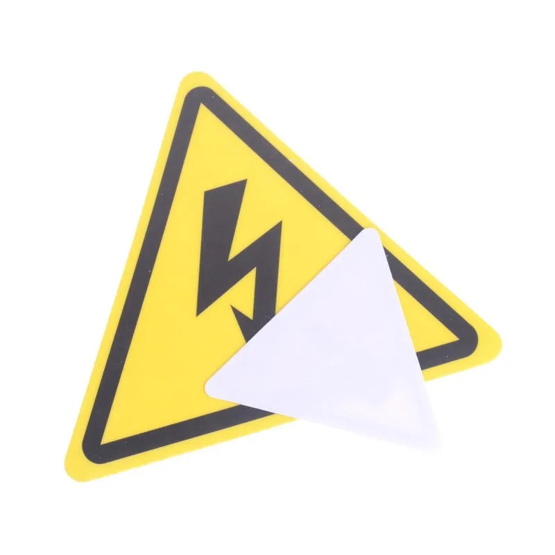 2 pegatinas de seguridad de advertencia de voltaje eléctrico de alta calidad