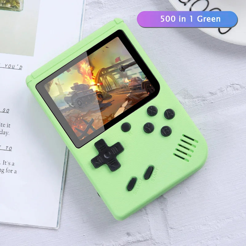 Consola de videojuegos portátil retro de 8 bits con pantalla LCD de 3,0 pulgadas y 400 juegos AV integrados, ideal como regalo para niños.