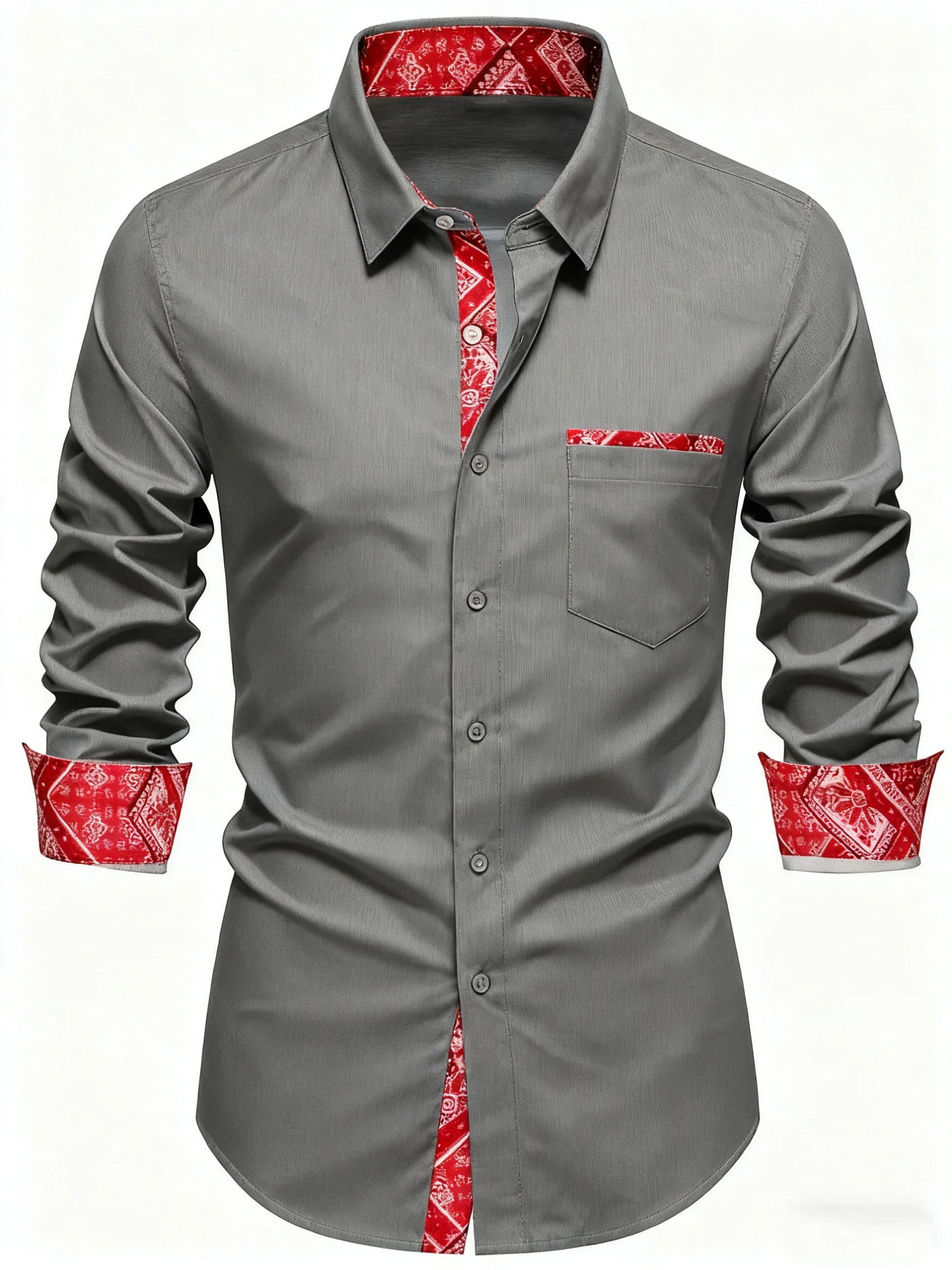 10 colors men's long sleeves, business trip, simple and stylish design, regular shirt, XS-6XL size, fast delivery