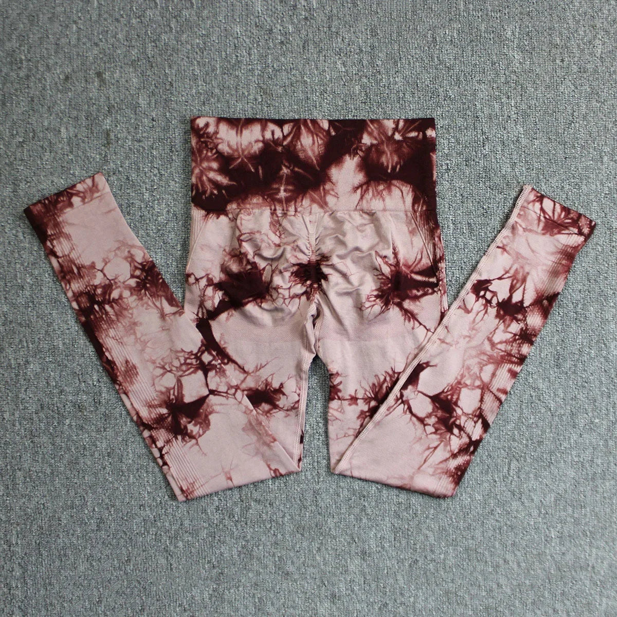 Pantalones de yoga sin costuras, gruesos, ajustados, de talle alto, deportivos, teñidos en lana, con efecto melocotón en los glúteos, largos y ceñidos, para hacer ejercicio.