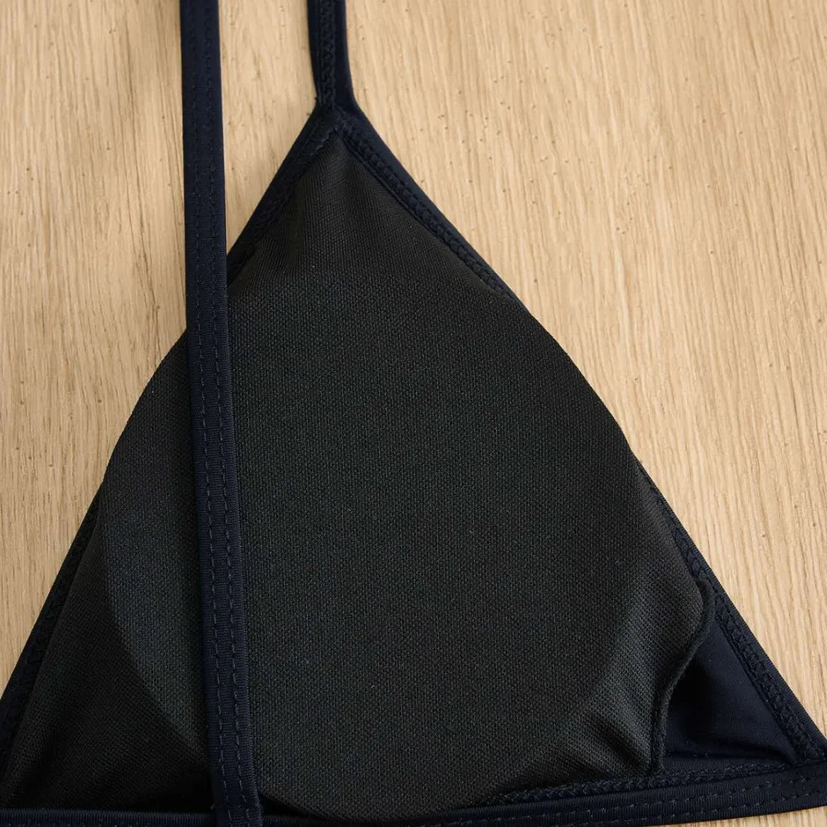 Conjunto de bikini sexy para mujer, traje de baño de dos piezas con estampado de triángulos de diamantes separados, estilo moderno
