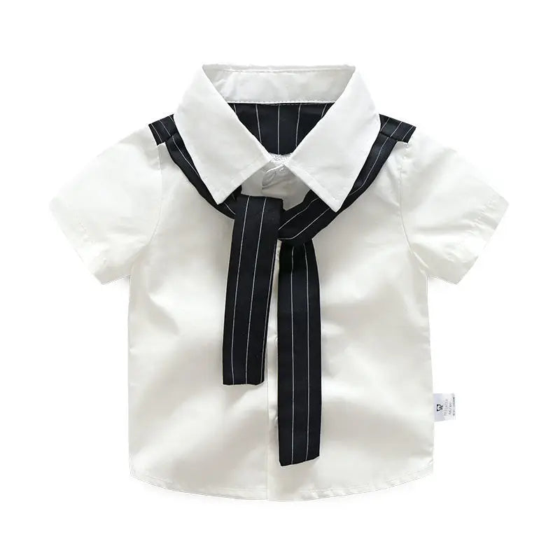 Conjunto de ropa para niños, nuevo conjunto de verano, ropa de verano atractiva, traje para niño pequeño, camisetas de manga corta y pantalones cortos, conjunto de 2 piezas