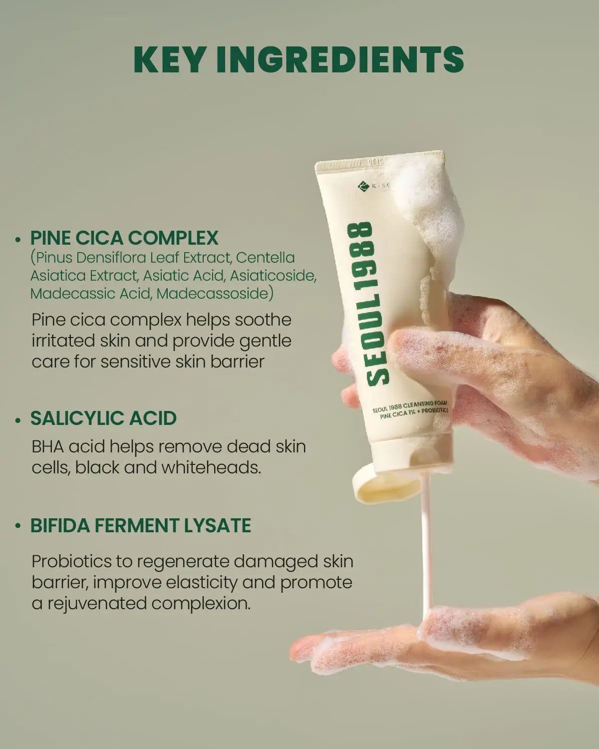 KSECRET SEOUL 1988 Cuidado de la piel, Limpiador espumoso, Crema para ojos, Esencia iluminadora, Antiedad, Hidratante, Mejora la elasticidad de la piel