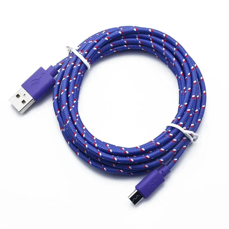 Cable micro USB Olaf de carga rápida USB A a micro USB, cable de datos para cargador de teléfono móvil Samsung, Huawei y Xiaomi (0,5 m-3 m)