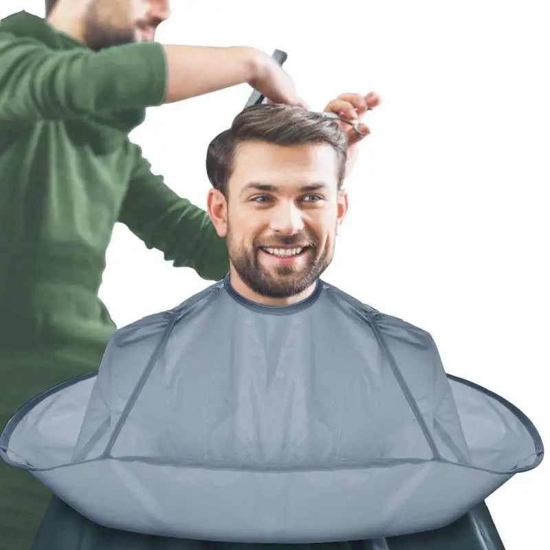Capa de corte de pelo de 60 cm, atrapaparaguas, capa de peluquería para hombres y mujeres, suministros de peluquería para cortar y teñir el cabello.
