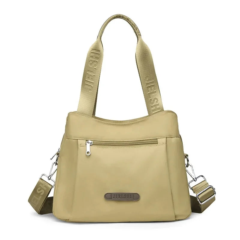 Bolso bandolera de nailon impermeable de moda, bolso informal para ir de compras o de viaje, bolso de mano Jietrans de nuevo estilo, bolso de un solo hombro.