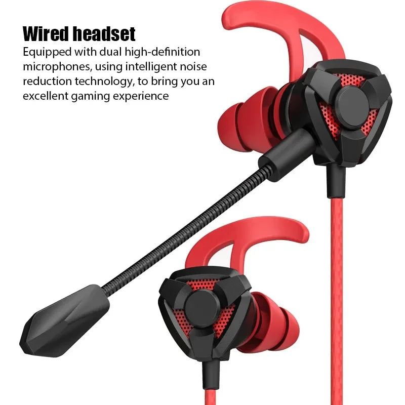 Auriculares para gamers con cable y micrófono para PUBG, PS4, CSGO, teléfono, tableta, portátil, universales.
