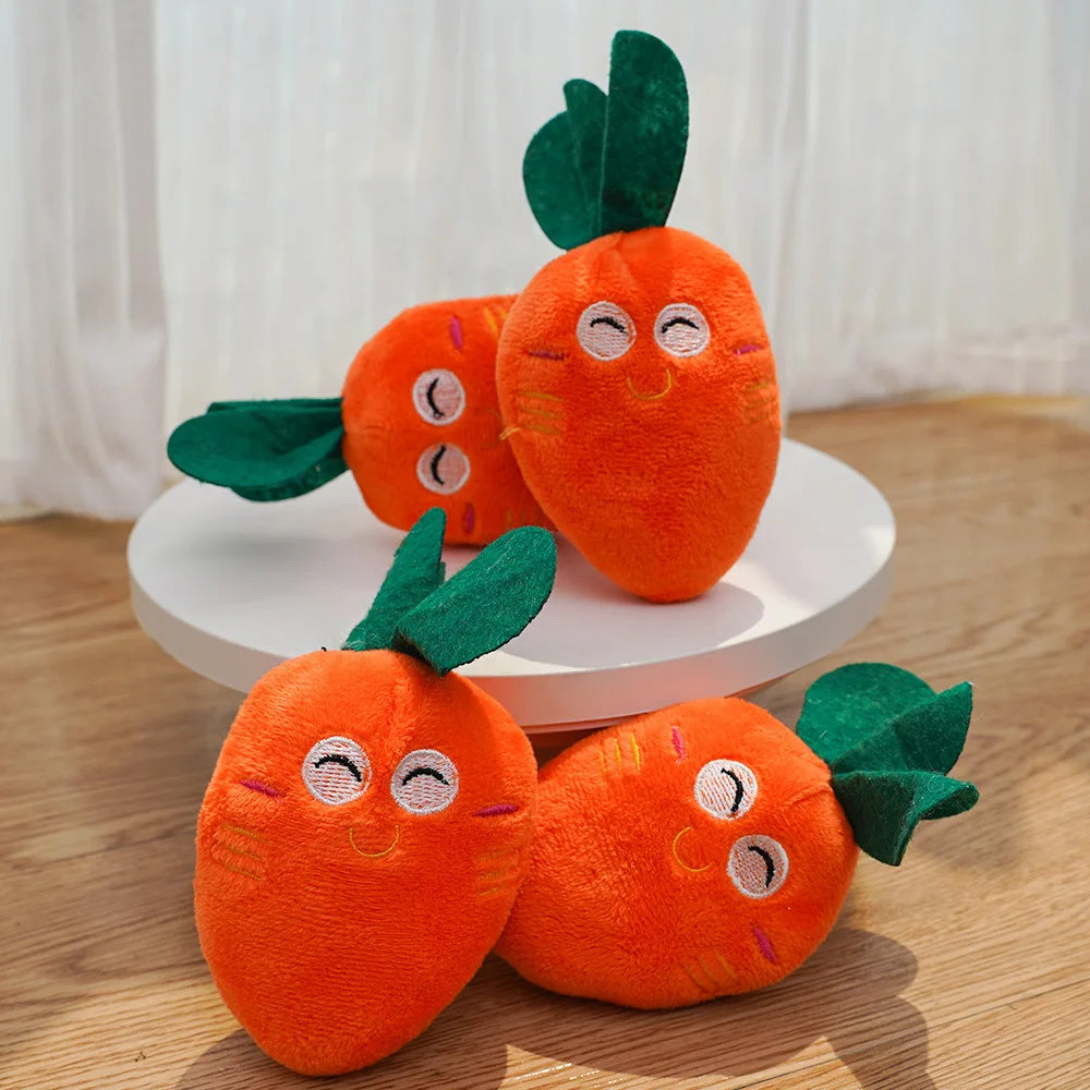 Juguetes divertidos Juguetes para perros Patas de pollo Frutas Zanahorias Verduras Mascotas Perros Gatos Peluches Sonidos Juguetes masticables Suministros