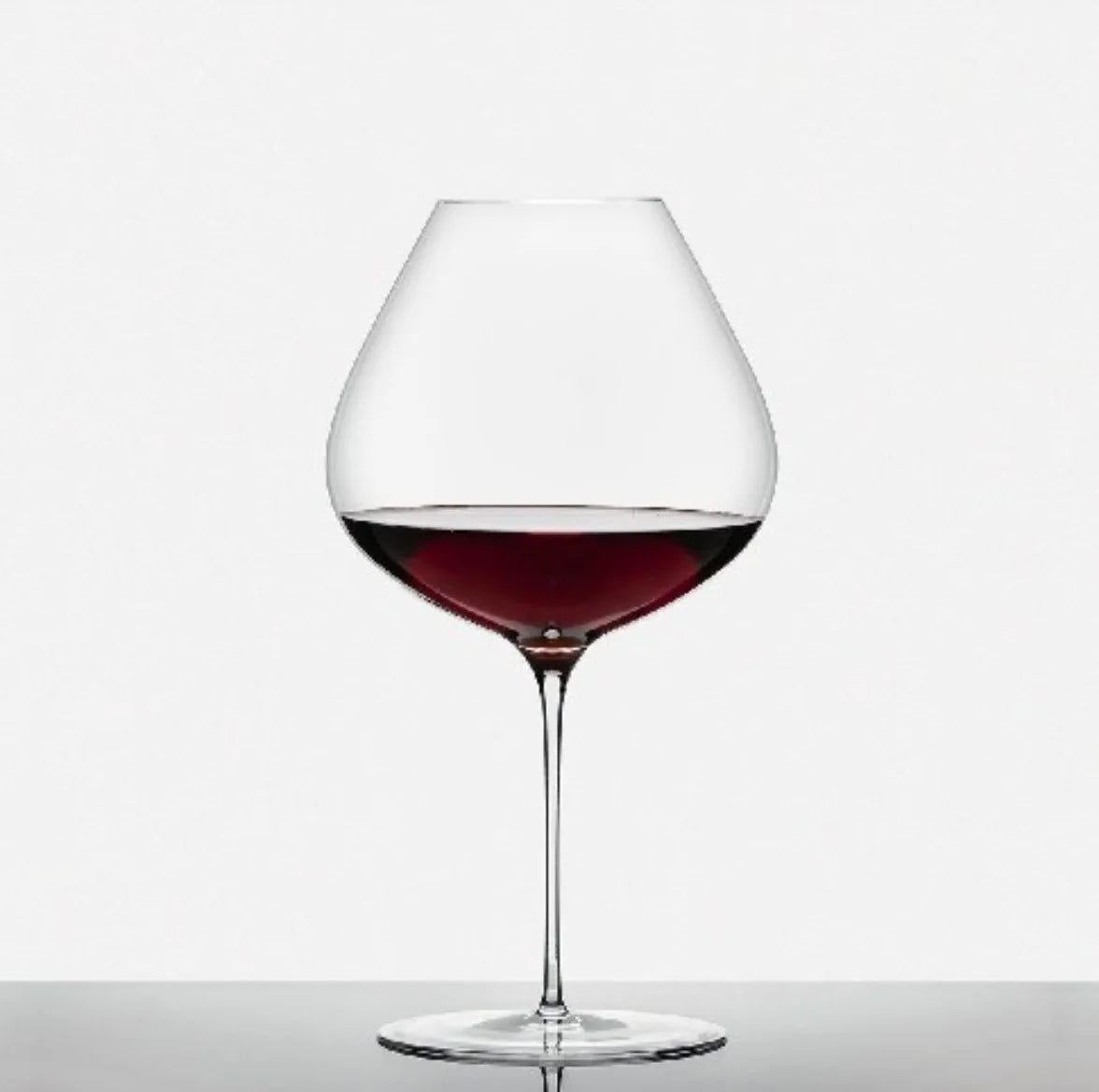 Copa de vino francesa de lujo de Borgoña, cristal, hecha a mano, extremadamente fina, con aroma a copa ampliada.