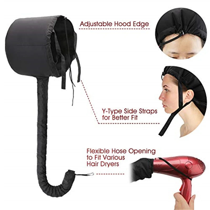 Gorro para el cuidado de rizos de peluquería profesional, gorro de secado rápido, secador, herramientas de peinado DIY, accesorios de peluquería para el hogar
