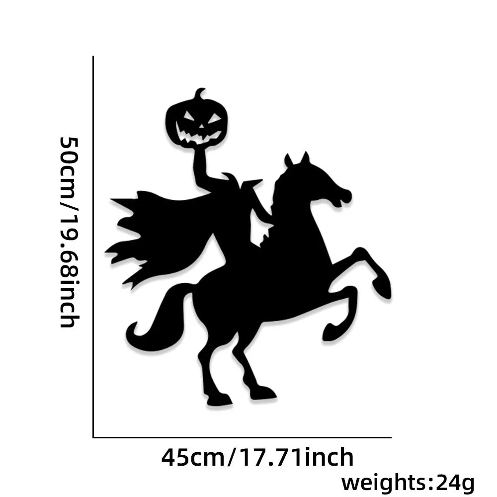 Pegatinas para puerta de habitación, decoración de Halloween, decoración de ventana, esqueleto, mano, calabaza, bricolaje, sombrero de bruja diablo, pegatinas para ventana de vidrio, fantasma