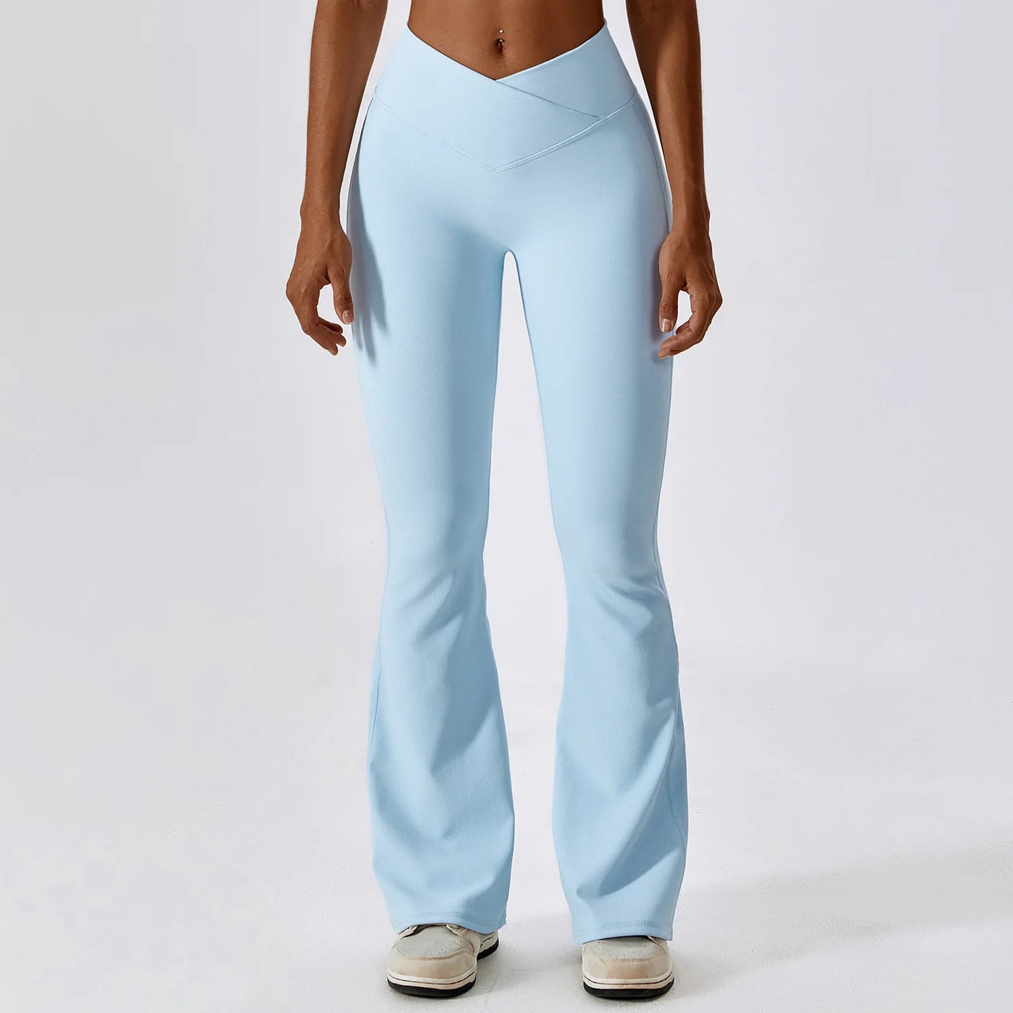 Pantalones de yoga acampanados para mujer, leggings de cintura alta, pantalones de pierna ancha, pantalones deportivos para gimnasio, entrenamiento físico, pantalones acampanados para baile latino.