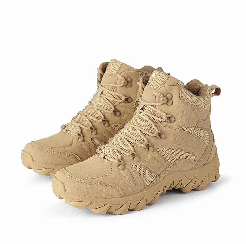 Upgraded Tactics Combat Training Boots Male Outdoors Camping Anti-wear Rapid Response Hiking Shoes Fishing Hunting Sneakers Men