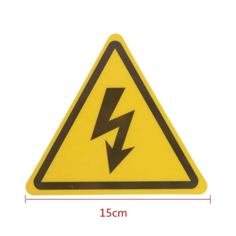 2 pegatinas de seguridad de advertencia de voltaje eléctrico de alta calidad