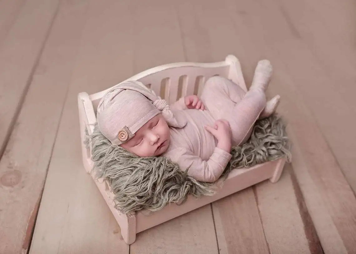 Banco de bambú para bebé hecho a mano, accesorios para fotografía de recién nacidos, cama de madera, poses para bebés, accesorios para fotografía de bebés, accesorios de fondo para estudio