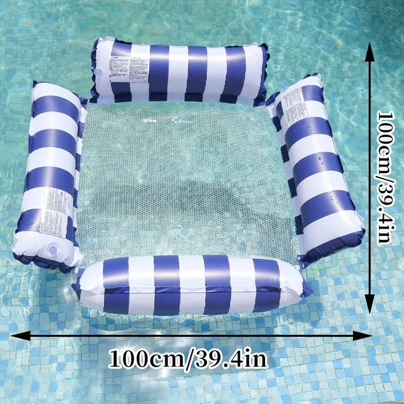 Sofá acuático para natación, hamaca inflable, colchón inflable flotante para agua, accesorios para fiesta en la piscina, playa, juego acuático, cama flotante C