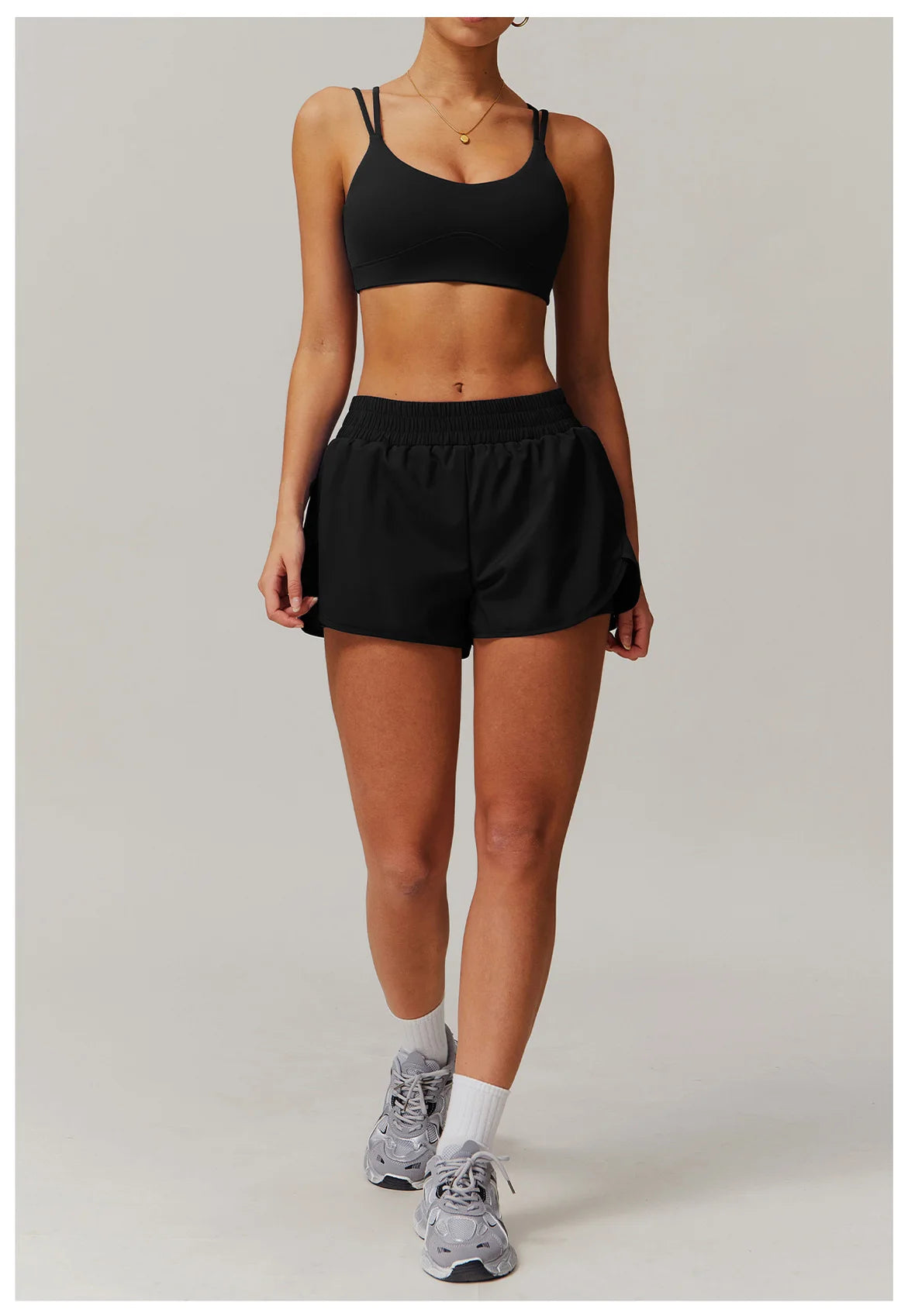 Conjunto deportivo de 2 piezas para mujer, chándal para correr, entrenamiento, con cremallera, pantalones cortos de manga larga, ropa de yoga, ropa deportiva