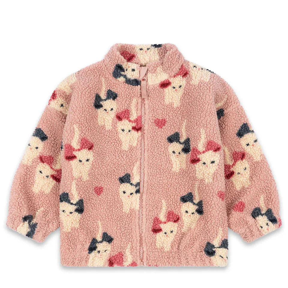 Chaqueta para niños, otoño 2025, nueva moda con estampado Ks, ropa de algodón para niñas y niños, abrigo cálido de lana de cordero gruesa, ropa para niños