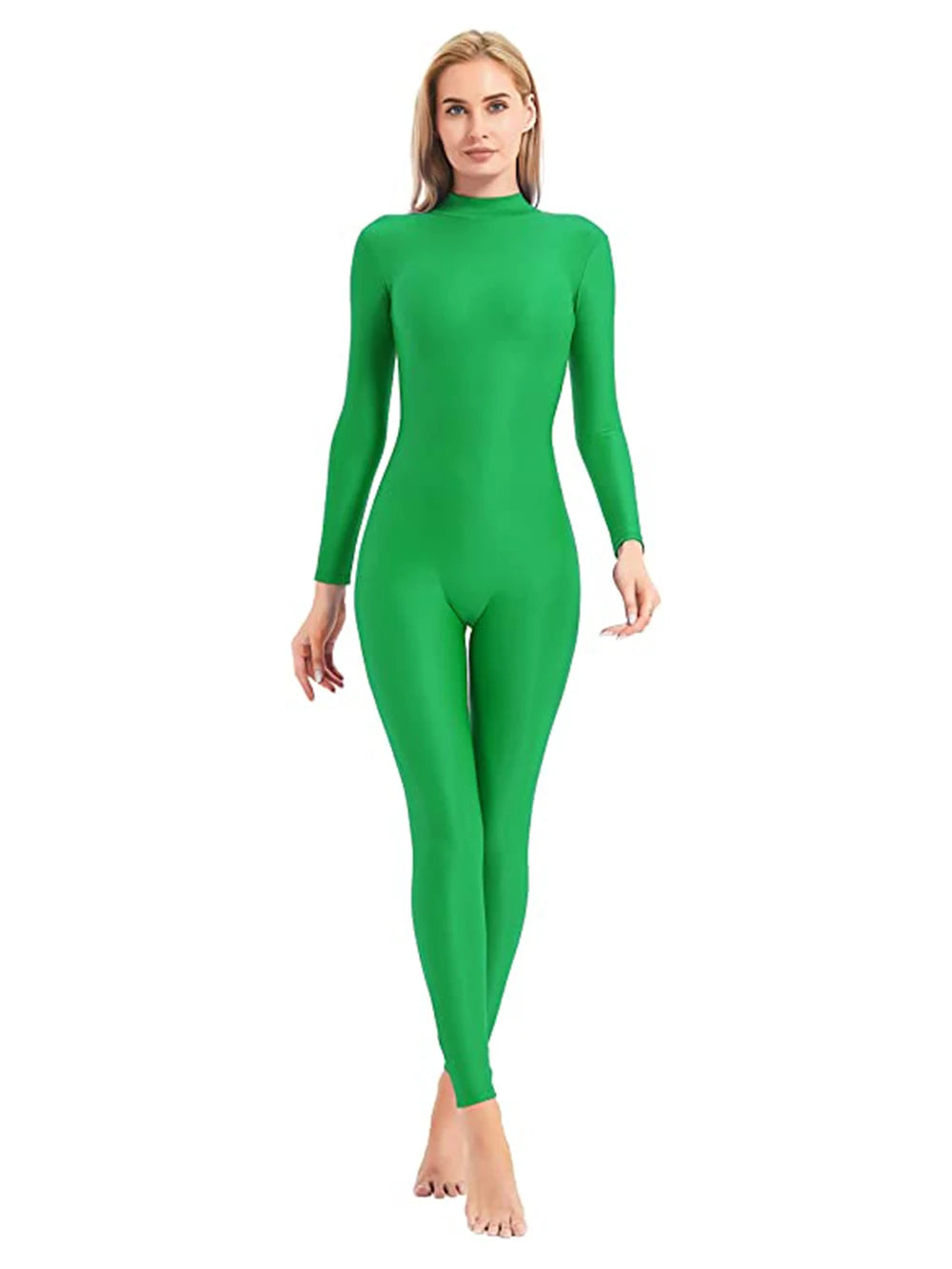 Mono de cuello alto unisex, leotardo de cuerpo entero, mono de yoga de manga larga para mujer, mono de gato, ropa deportiva diaria, trajes de cosplay