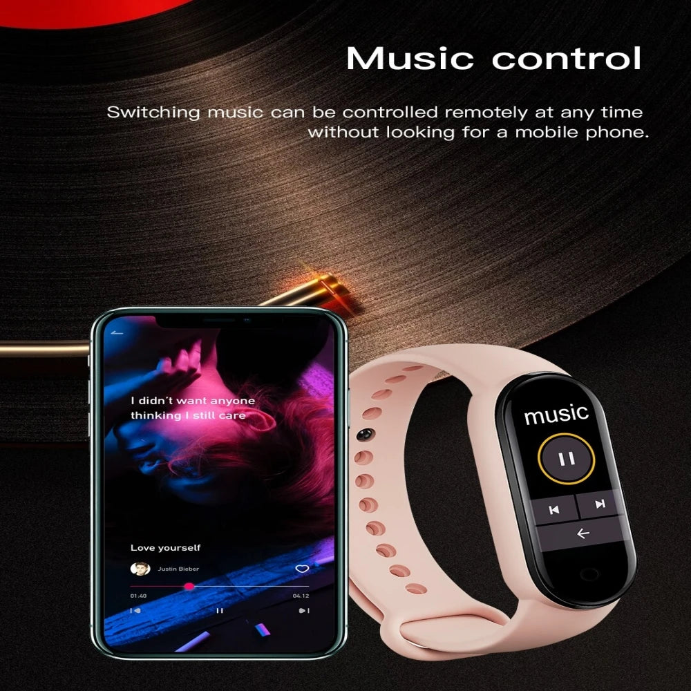 Reloj inteligente deportivo con control de música, seguimiento de calorías, recordatorio de pasos, Bluetooth, M8