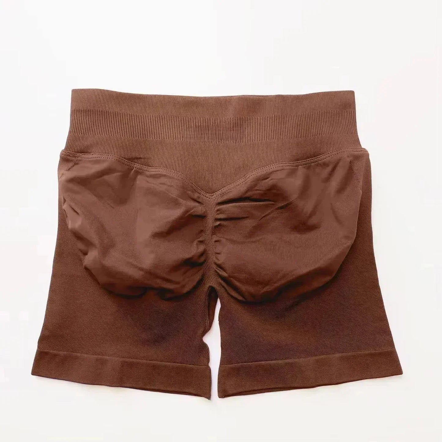 Pantalones cortos deportivos de yoga para mujer, de verano, con efecto piel de melocotón, con bolsillo en la cadera, cintura alta, levantamiento de cadera, secado rápido.