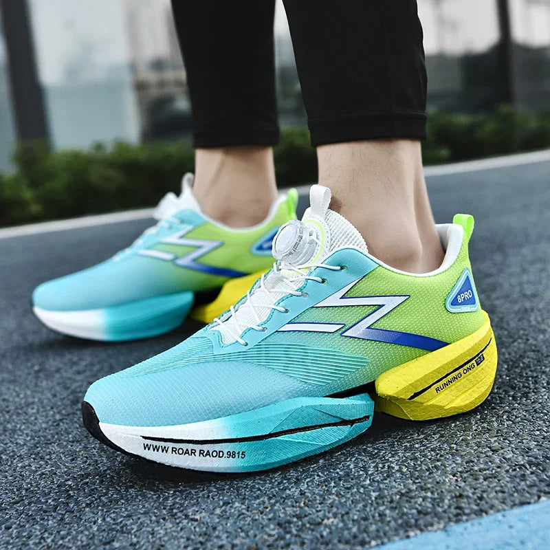 Zapatillas deportivas de moda para hombre, de malla transpirable, para maratón en primavera, cómodas.