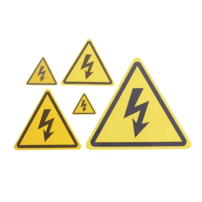 2 pegatinas de seguridad de advertencia de voltaje eléctrico de alta calidad