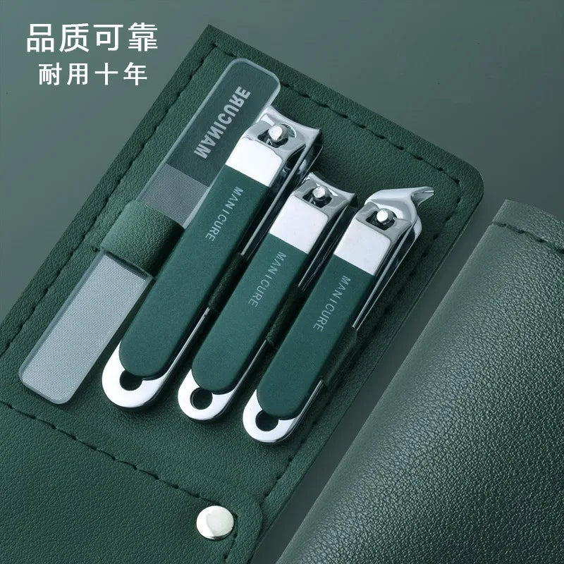 Cortaúñas para hombres y mujeres, cuchillas afiladas de doble filo para uñas de manos y pies, kit de cuidado fácil en casa.