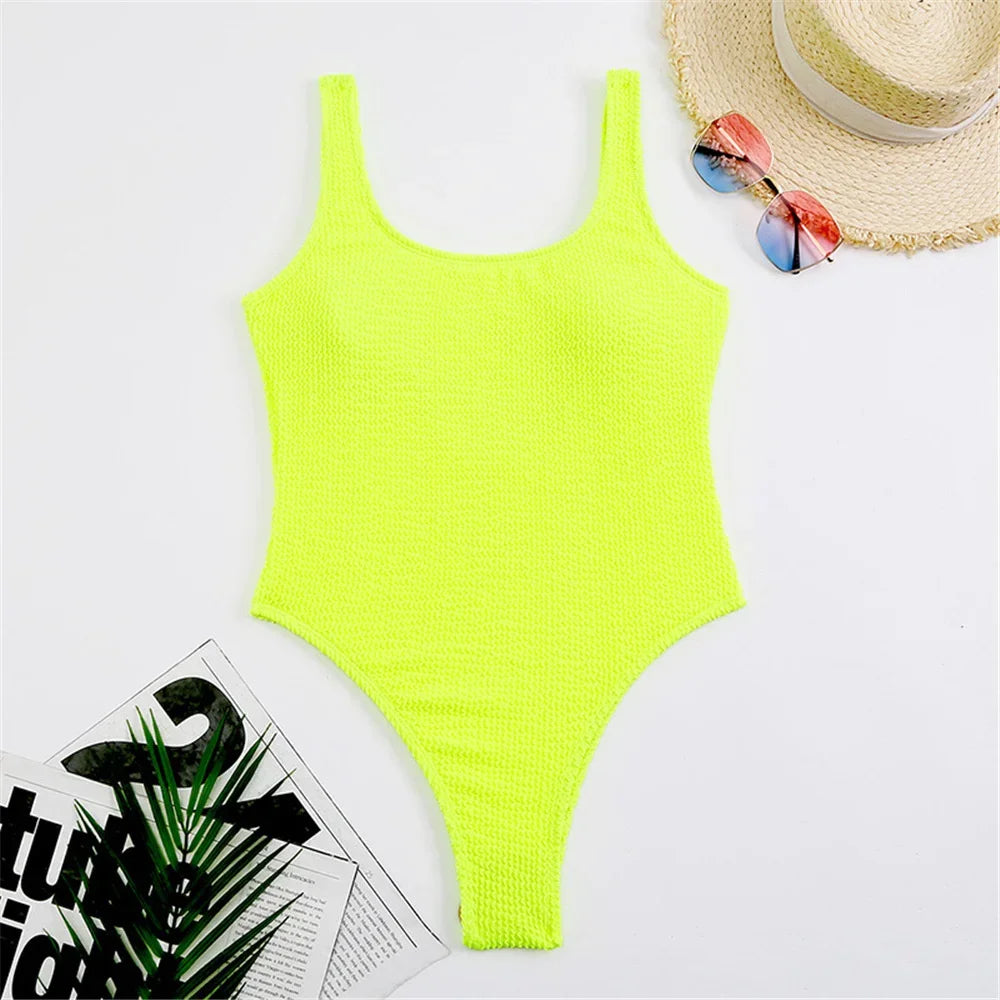 Sexy Solid Swimwear Female One Piece Swimsuit Closed Push Up Women's Swimming Bathing Suits Bodysuit Beach Pool Bather 2025
