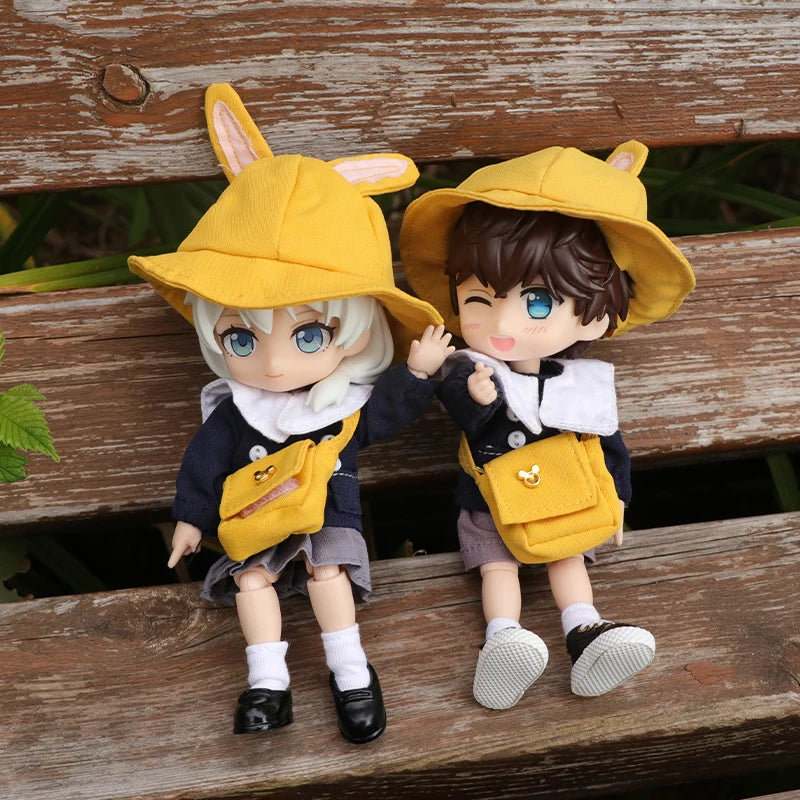 Accesorios para bebés OB11, ropa para niños, jardín de infantes, lindas tendencias, accesorios para muñecas humanoides, muñecas 1/12, juguetes geniales de anime.