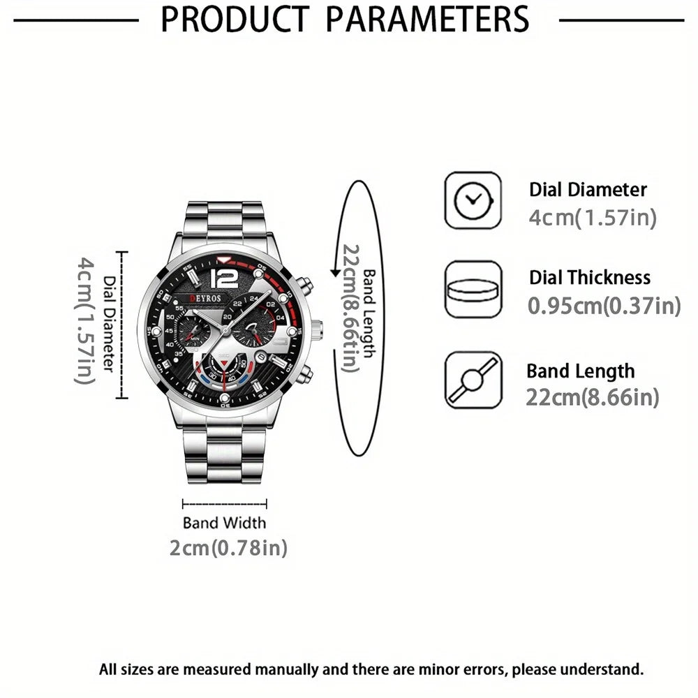 Juego de 10 relojes para hombre, con correa de aleación, estilo moderno, ideal como regalo.