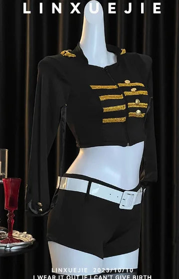2025NEW Airline Stewardess Cosplay For Woman Sexy Air Hostess Uniform Halloween Costumes Fancy Role Play Party