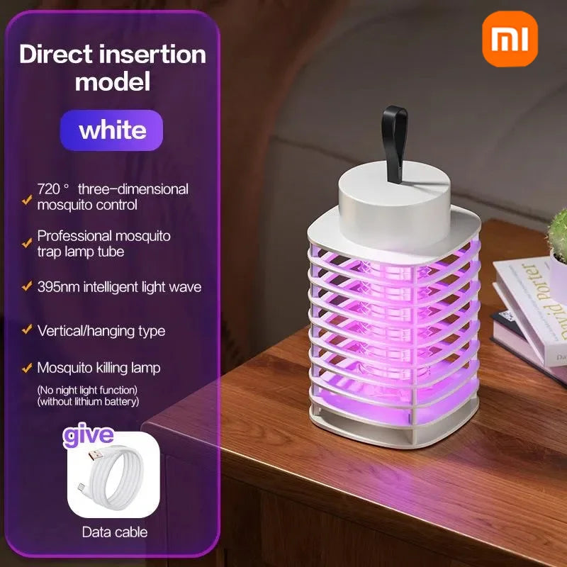 Lámpara antimosquitos Xiaomi, portátil, eléctrica, para moscas, insecticida, recargable por USB, silenciosa, para exteriores