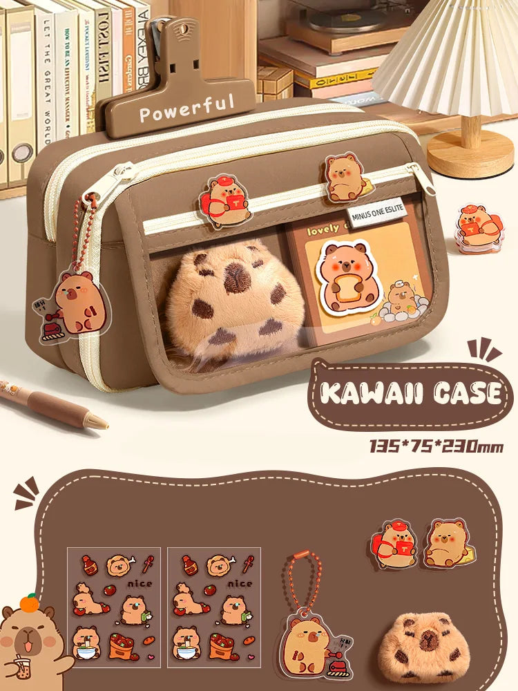 Set de útiles escolares, bonito estuche para lápices para niñas, papelería estética, accesorios útiles para el regreso a clases, kit escolar