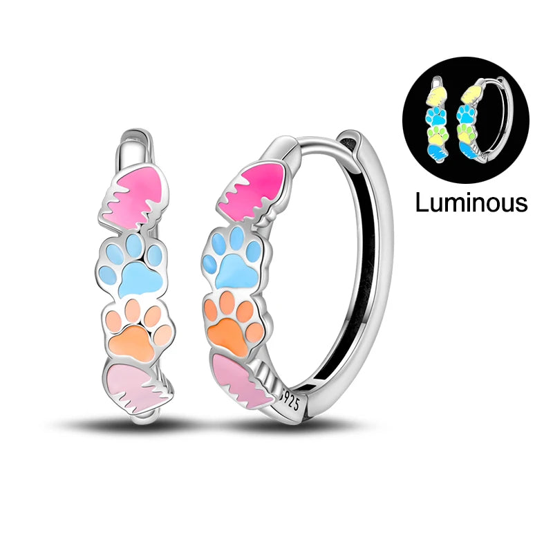 Pendientes de plata de ley 925 con diseño de mariposa, abeja, mariquita y flor de arcoíris para mujer, joyería de moda para fiestas de cumpleaños, regalos