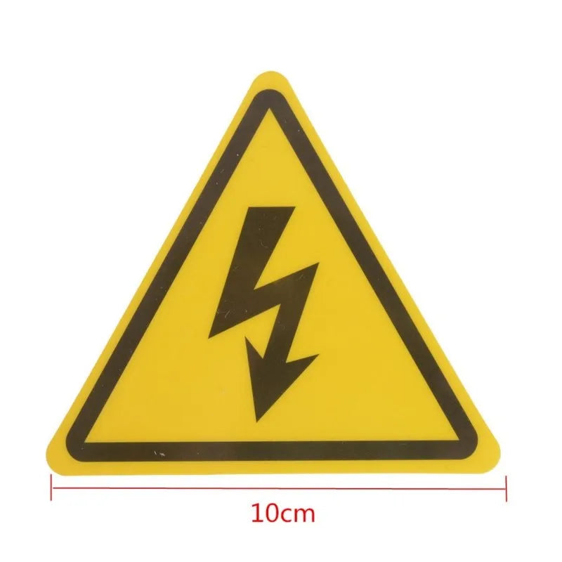 2 pegatinas de seguridad de advertencia de voltaje eléctrico de alta calidad