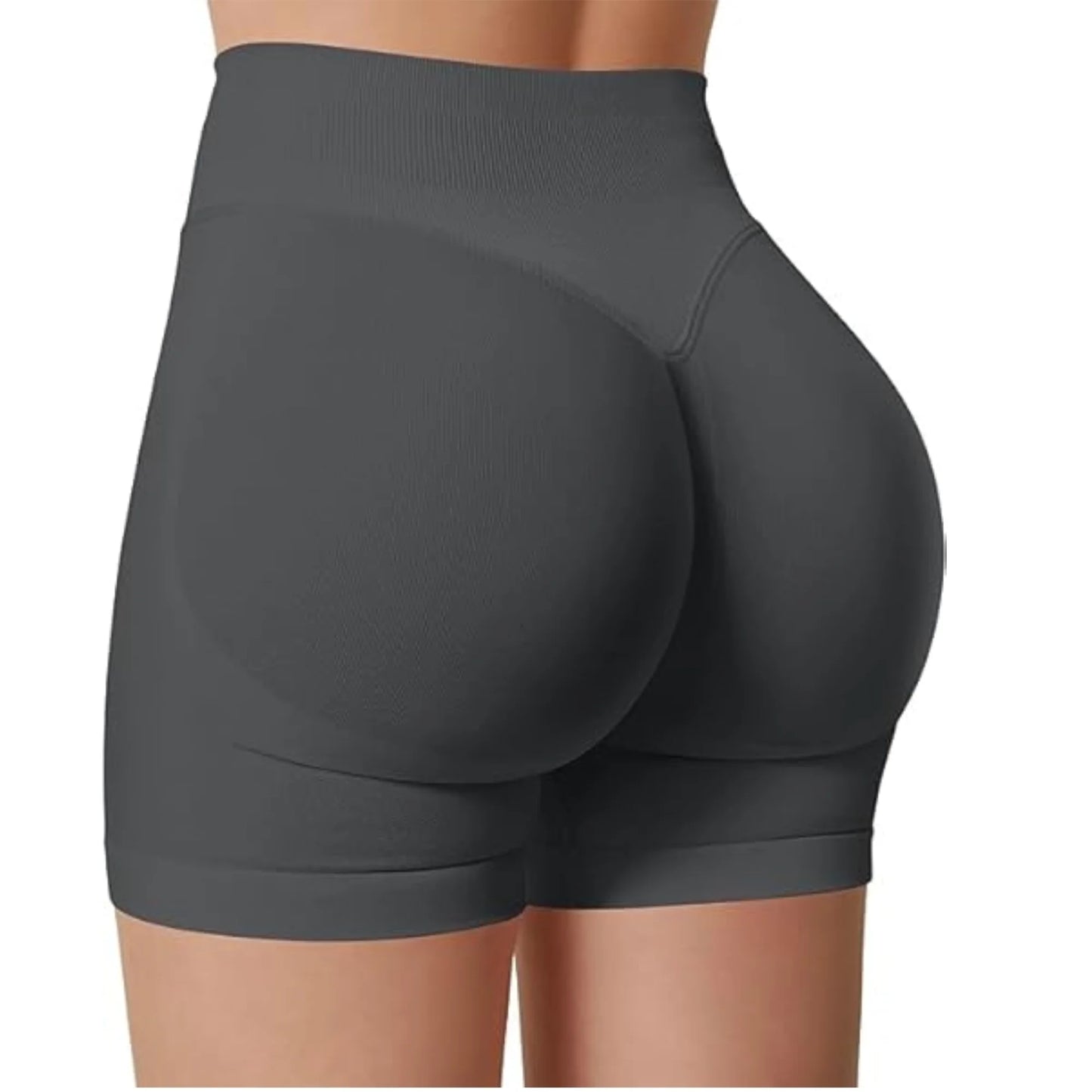 Pantalones cortos de yoga de cintura alta de verano, modernos y sexys, para correr y hacer ejercicio, leggings de yoga de color sólido.