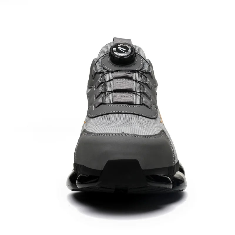Small Size Rotary Buckle Work Safety Shoes For Men Air Soft Sole Lightweight Protective Work Sneakers Men and Women Shoes